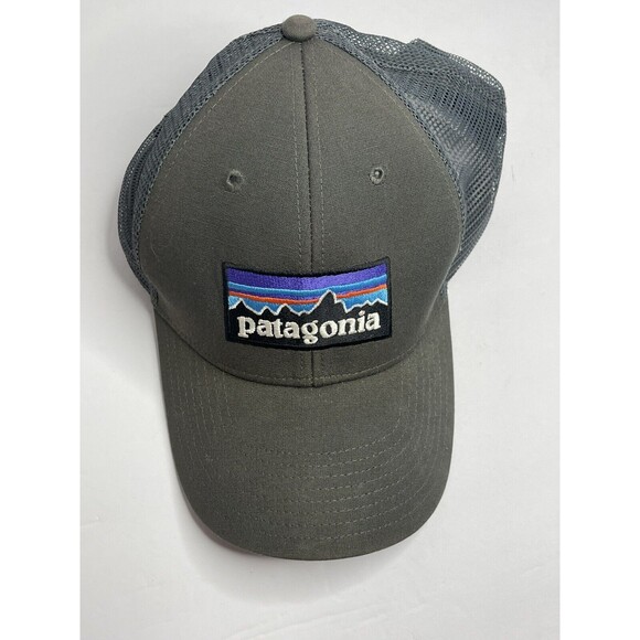 Patagonia Gray Trucker Hat  Cap Snapback Logo Outdoor - Picture 7 of 7